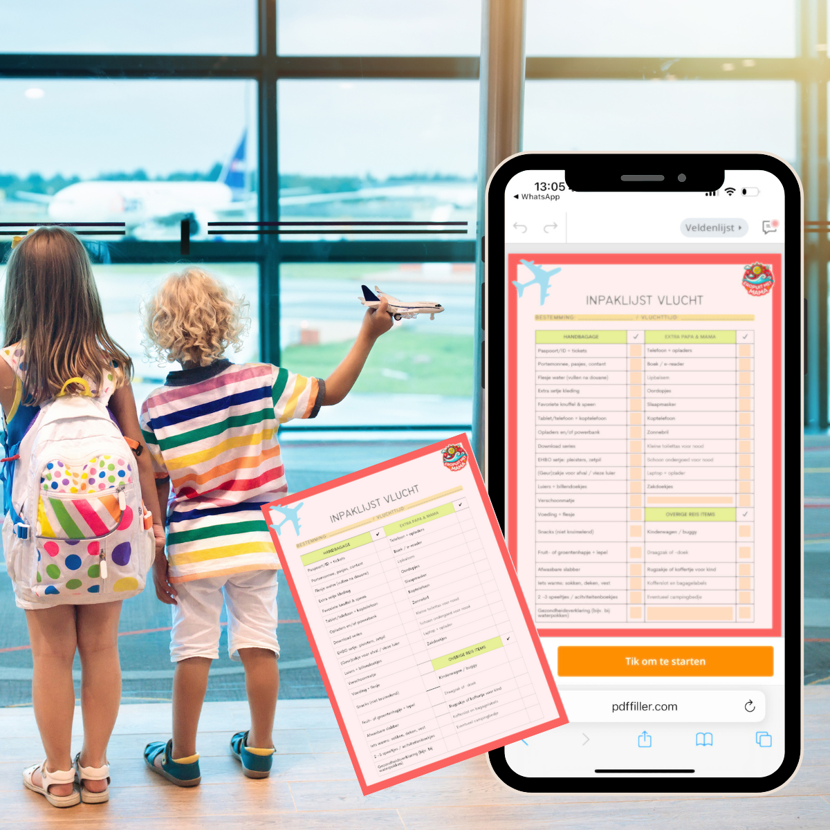 Zorgeloos vliegen met kinderen